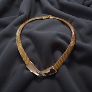 Napier Gold Sculptural Collar Necklace